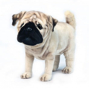 Мягкая игрушка – Мопс, 38 см. (Hansa, 5951)