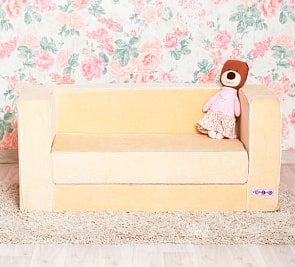 Раскладной игровой диванчик, бежевый (Paremo, PCR316-07)
