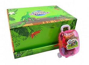 Набор динозавров в чемоданчике из серии Юный натуралист, 12 фигурок (ABtoys, PT-01220/1)