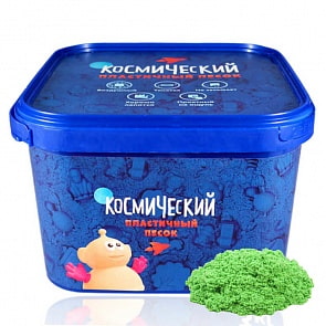 Космический песок, зеленый, 3 кг (Волшебный мир, 714-300)