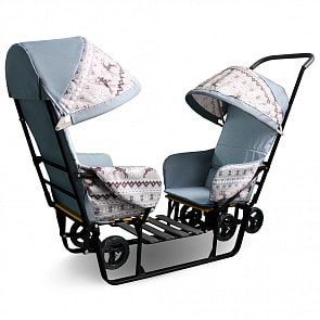 Снегомобиль Snow Galaxy – Погодки, скандинавская ночь/олени коричневые (RT, 7684)