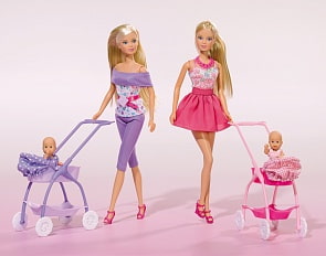 Кукла Штеффи с ребёнком (Simba, 5733067)