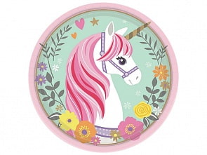 Тарелка Единорог Нежный, 17 см, 8 штук (Procos, 1502-3225)