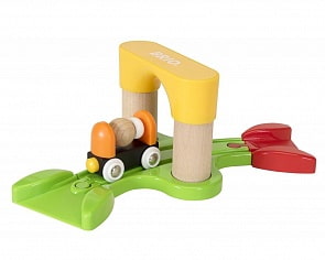 Игровой набор - Мой первый ж/д туннель с вагончиком, 7 элементов (Brio, 33706)