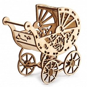 Конструктор – Коляска для ребенка Barbie, 10 см (Теремок, КМБ-7)