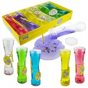 Набор Слайм Тайм - Мяшка Bubble Gum с цветами, 6 цветов (1toy, Т17807) (ассортимент)