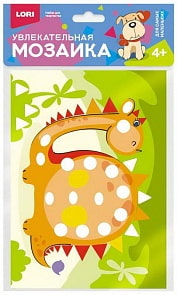Мозаика увлекательная, набор малый - Динозаврик (Lori, Км-006)