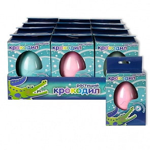 Домашний инкубатор - яйцо с растущим крокодилом, 7 см (1toy, Т12346)