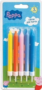 Набор свечей Peppa Pig 5 шт. (Росмэн, 29740ros)