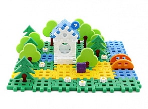 Конструктор из серии Смешарики - Домики Нюши и Бараша, в коробке (Полесье, 9332)