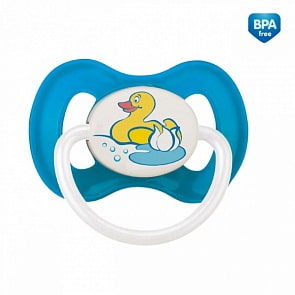 Соска-пустышка силиконовая симметричная, 0-6 месяцев (Canpol babies, 23/456)