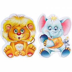 Мягкие магнитные Baby puzzle - Зоопарк (Vladi Toys, VT3208-01) - миниатюра