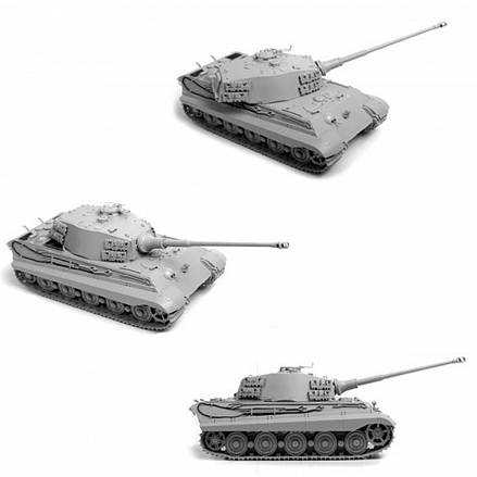 Модель сборная. Немецкий тяжёлый танк "Королевский Тигр" башня Хеншель 