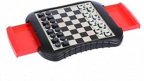 Настольная игра 2в1 Шахматы и шашки (Наша игрушка, QQL812)