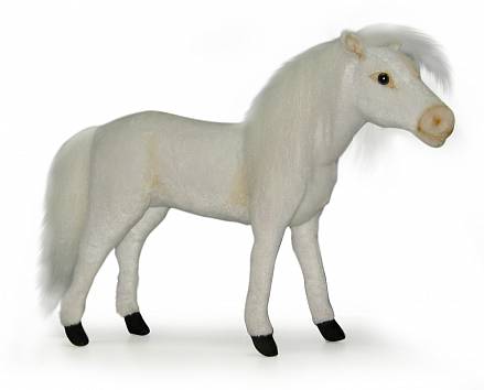 Мягкая игрушка – Лошадь белая, 32 см 