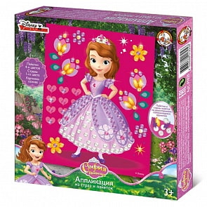 Аппликация из страз и пайеток - София прекрасная Дисней (Десятое королевство, 01825ДК)