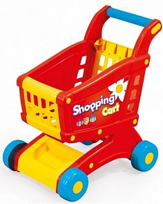 Тележка для супермаркета, красно-желтая (Dolu, DL_7058)