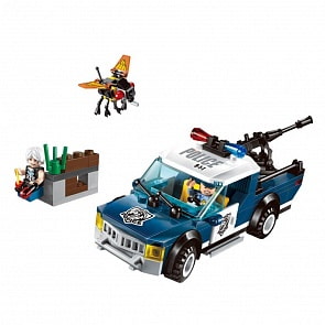 Конструктор – Полиция - Машина с фигурками и аксессуарами, 186 деталей (Enlighten Brick, BRICK1907)