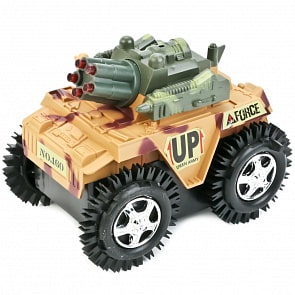 Танк-перевертыш со светом, разные цвета (B979524) (ассортимент)