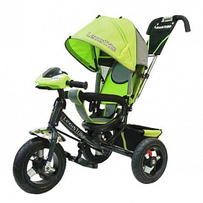 Трехколесный велосипед - Lexus Trike, колеса 12" и 10", лайм, свет и звук (Lexus Trike, 950M2-N1210-LIMEsim)