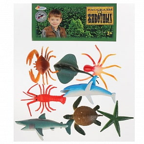 Набор из 8-и морских обитателей 8-13 см., несколько видов (Играем Вместе, HB2501sim)