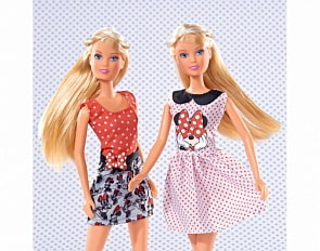 Кукла Штеффи серии Minnie Mouse. Городской стиль, 2 вида (Simba, 5745871)