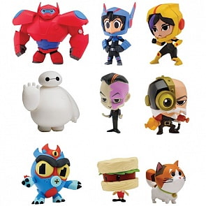 Микрофигурки из серии Big Hero 6, 3-5 см., несколько видов (Bandai, 41230L)