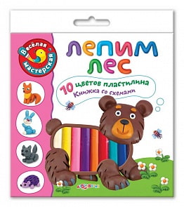 Набор для творчества «Лепим лес» из серии «Веселая мастерская» (Азбукварик, 08061-1)