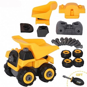 Машинка-конструктор из серии Спецтехника - Строительная техника. Самосвал с отверткой (ABtoys, C-00364)