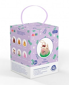 Набор для создания глиняного колокольчика - Бык Гаврюша (Arti, Г000715)