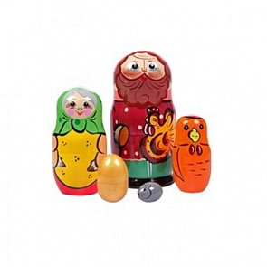 Матрешка Сказка Курочка Ряба 5 в 1 (Матрешка, МС051703)