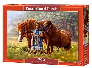 Пазл Лошади, 500 элементов (Castorland, B-52509)