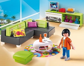 Игровой набор из серии Особняки - Современная гостиная (Playmobil, 5584pm)