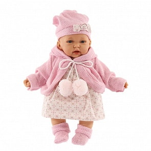 Кукла Азалия в розовом со звуковыми эффектами (Antonio Juans Munecas, 1220p)