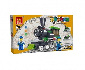 Конструктор - Поезд, 82 детали (Junfa Toys, 26092Nпц)