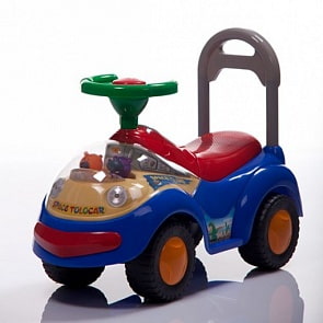 Детская синяя каталка Space Tolocar со световыми и звуковыми эффектами (Jetem, 2108_синий)