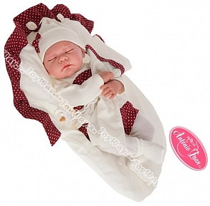 Интерактивная кукла Рамона в гранатовом, озвученная, 40 см. (Antonio Juan Munecas, 3363R)