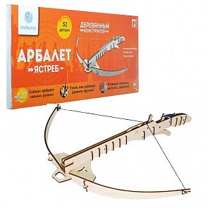 Конструктор деревянный - Арбалет Ястреб (Intellectico, 902бн)