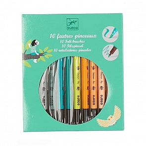 Набор двусторонних фломастеров, 10 штук (Djeco, 08801k)