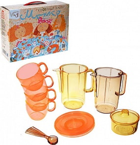 Набор посуды кофейный Мокко, 15 деталей (Росигрушка, 2171в-no)