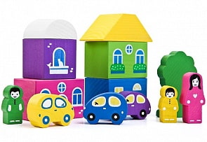 Конструктор - Цветной городок, розовый (Томик, 8688-5 ТОМИКsim)