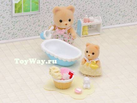 Sylvanian Families - Мама купает малыша  