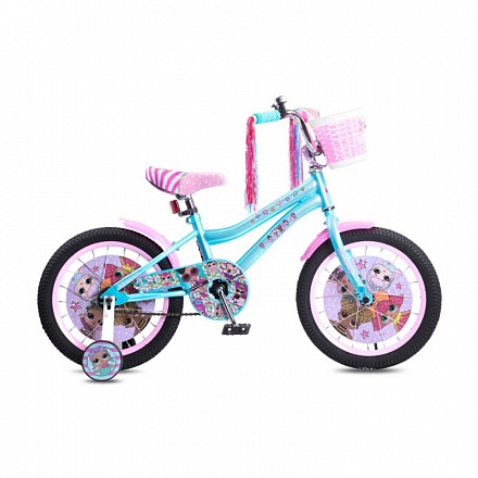 Детский велосипед Navigator Lol, колеса 16", стальная рама, стальные обода, ножной тормоз 