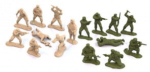 Солдатики, 16 штук (Нордпласт, Н-319)