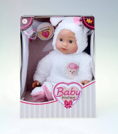 Кукла из серии Baby boutique, 33 см., белый костюмчик 