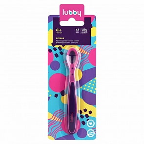 Ложка Термочувствительная, от 4 мес (Lubby, 4636/72/12 _оранжевая)
