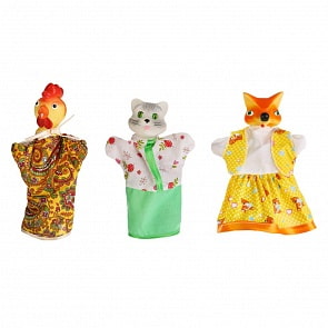 Кукольный театр Кудесники – Кот, лиса и петух (Пфк игрушки, СИ-689)