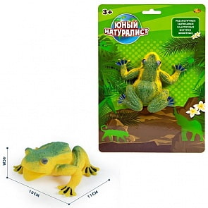 Фигурка из серии Юный натуралист – Лягушка зеленая, термопластичная резина (Abtoys, PT-01158)