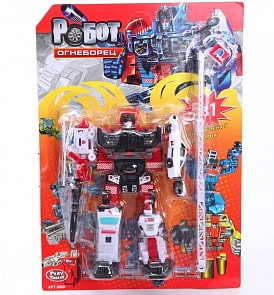 Робот Огнеборец 5 в 1 с аксессуарами (Play smart, G017-H21054)