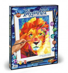 Раскраска по номерам – Лев, 40 х 50 см (Schipper, 9460738)